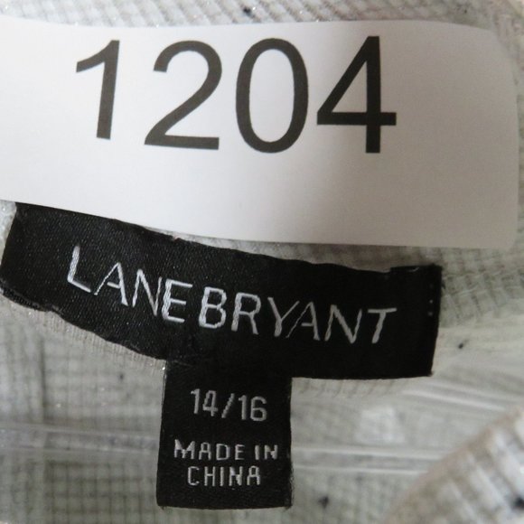 Lane Bryant* Women's Long Sleeve 2" Turtle Neck High/Low Curved Hem Blouse~14/16 - Picture 4 of 10